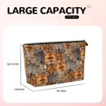 thumbnail image 4 of Makeup Bag - Fox tiger Pattern Cosmetic Bag Portable Travel Toiletry Bag for Women Small Make Up Organizer Bag Zipper Pouch Travel Essentials, 4 of 8