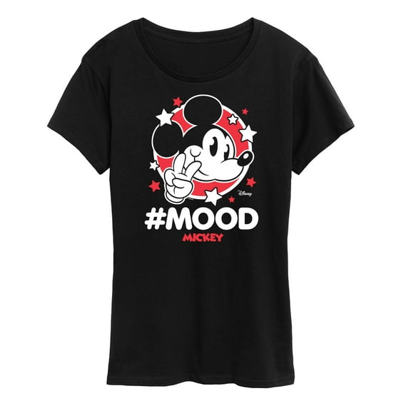 Disney - Mickey Mouse - Hashtag Mood - Women's Short Sleeve Graphic T-Shirt