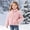 Pink, variant on DJDLJWCJ Toddler Girls Fleece Lined Jacket Winter Warm Zip Up Jacket Cute Solid Color Thicken Long Sleeve Coat Gray Size 12Months