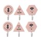 thumbnail image 1 of Ganchos Autoadhesivos Chic Decorativo de Hierro Fundido Ganchos de Pared para Soportes Colgantes para Plantas de Jardín Rosado Soledad Ganchos de pared autoadhesivos, 1 of 10
