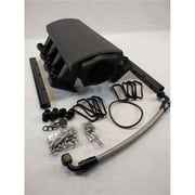 Bous Performance  102 mm LS1, LS2 & LS6 Straight Intake Manifold, Black Anodized - 9 in. Height - BPE-4206BK