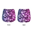 thumbnail image 5 of Lsque Blue Lightning Printed Women's Running Shorts with Liner Pockets,Elastic Quick Dry Workout Athletic Gym Yoga Shorts,Womens High Waist Shorts-Large, 5 of 9