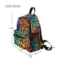 thumbnail image 3 of FORMRS School Backpack with Front Zippered Pocket 12" Student Travel Daypack, Colorful Dragon Scales Pattern, 3 of 6