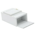 thumbnail image 4 of Mobutofu Mini Maison Modèle Mini Frigo Bois Blanc Lot de 1 Décoratif Détails Réalistes, 4 of 8