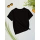 thumbnail image 2 of Strawberry Graphic Print, Girls' Casual & Comfy Crew Neck Short Sleeve Cotton T-shirt for Spring & Summer, Girls' Clothes for Outdoor Activities, 2 of 6