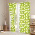thumbnail image 3 of Feelyou Modern Lime Polkadots Curtains Pack of 2 (42x84 Each), Chic Fashion Abstract Curtains Blackout, Teens Kids Adult Women Bedroom Curtains, Window Curtains Bedroom Decor, 3 of 6