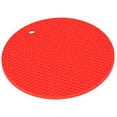 thumbnail image 1 of Table Placemat, Easy To  Lightweight Food-grade Silicone Material Convenient To Use Insulation Pad  For Microwave For Home For Family Red, 1 of 8