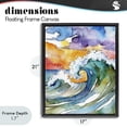 thumbnail image 4 of Stupell Industries Tropical Vibrant Sunrise Surf Black Floating Frame Canvas Art, 17 x 21, by Shelly Craig, 4 of 8