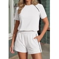 thumbnail image 6 of PRETTYGARDEN Sweatsuits Women 2 Piece Outfit Summer Lounge Shorts Sets Matching Spring Travel Beach Vacation Clothes, 6 of 8