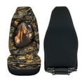 thumbnail image 4 of Kuiaobaty 2 PCS Car Seat Cover Universal Soft Auto Interior Accessories Decoration for Men Women, Horse Camo Hunting Forest, 4 of 7