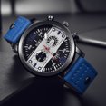 thumbnail image 3 of Mens Watch Couple Fashion Leather Band Analog Quartz Round Wrist Business, 3 of 3