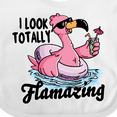 thumbnail image 4 of Inktastic I Look Totally Flamazing with Flamingo in Sunglasses Boys or Girls Baby Bib, 4 of 4