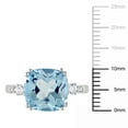 thumbnail image 2 of Everly Women's Created Sapphire and Created Topaz 10k White Gold Ring, 2 of 6