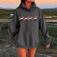 thumbnail image 2 of WILLBEST Sudadera Deportiva de Manga Larga con Estampado Del Alfabeto Navideño, Bolsillo con Cordón Ajustable y Estilo Oversize para Mujer XX-Grande, 2 of 4