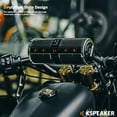 thumbnail image 4 of Motorcycle Speakers Bluetooth Waterproof Radio Audio System Built-in Amplifier, Great for ATV, Scooter Bike,12 Volt Vehicle,3 Inch Metal Mp3 Player, 4 of 6