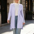 thumbnail image 6 of AGWOLF Cardigan Sweaters for Women Long Sleeve Open Front Lightweight Cardigans Loose Fit Long Cardigans for Women Soft Casual Coats for Work and Office XL, 6 of 9
