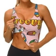 thumbnail image 3 of Yiaed Retro 70s Hippie Print Ladies Waistcoat Women Sports Vest Vest Sports Women Sports Top Yoga Vest for women-Large, 3 of 8