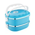 thumbnail image 4 of Stainless Steel Storage Containers with Lids 2-Layer 1800Ml Rectangular Food Lunch Box Stainless Steel Lunch Box Lunch Box Food Storage Box Childrens Lunch Box Hot Food, 4 of 8