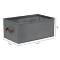 thumbnail image 4 of Unique Bargains Fabric Storage Cube Bin for Shelves Collapsible Storage Basket 1 Pcs Grey, 4 of 7