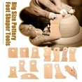 thumbnail image 2 of QHUDLV Pottery Foot Shaper Tools,7PCS Trimming Set,Clay Sculpting, 2 of 9