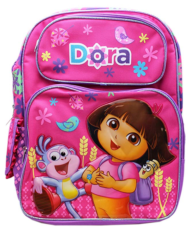 Licensed - Full Size Pink Dora the Explorer and Boots Laughs Kids Backpack - Walmart.com 