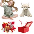 thumbnail image 3 of Juguete Granja Highland Cow Plush Toy 25cm Hace Sonidos Las Articulaciones Se Pueden Mover para, 3 of 9