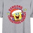 thumbnail image 3 of SpongeBob SquarePants - Singing Christmas Korals - Women's Oversized T-Shirt, 3 of 6