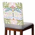 thumbnail image 2 of Boho Green Flower Chair Back Covers, Removable Chair Covers for Dining Chairs Set of 6, Washable Chairs Slipcovers Back Seat Protector for Wedding Party 19"x20", 2 of 9
