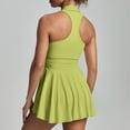 thumbnail image 4 of Haivin Robe Courte Sans Manches à Col Suspendu Ajustée pour Femmes, Robe de Course Extérieure Anti-Éblouissement, Robe de tennis yoga Entraînement Physique, Robe Sans Manches à Col Rond, 4 of 6