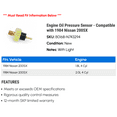 thumbnail image 2 of Engine Pressure Sensor - Compatible with 1984 Nissan 200SX, 2 of 2