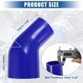 thumbnail image 4 of Reductor de codo de coche Unique Bargains 4 capas 45 grados Azul 89-102mm, 4 of 7