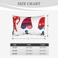 thumbnail image 4 of Uemuo 4th of July Gnomes Print Throw Pillow Case – Cozy & Soft Cushion Cover, Hypoallergenic Pillow Case for Sleeping, Perfect for Women with Envelope Closure-20"x30", 4 of 6