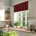 thumbnail image 3 of Red and Black Buffalo Check Plaid Valances for Windows, 60 x 18in, Lattice Classic Black Red Rod Pocket Kitchen Valance Curtain Light Filtering Window Treatments for Living Room Bedroom, 1 Panel, 3 of 7