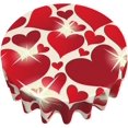 thumbnail image 6 of Valentines Day Tablecloth Round Table Cloths 60 Inch Wrinkle Resistant Picnic Table Covers Washable for Holiday Kitchen Party Picnic, 6 of 6
