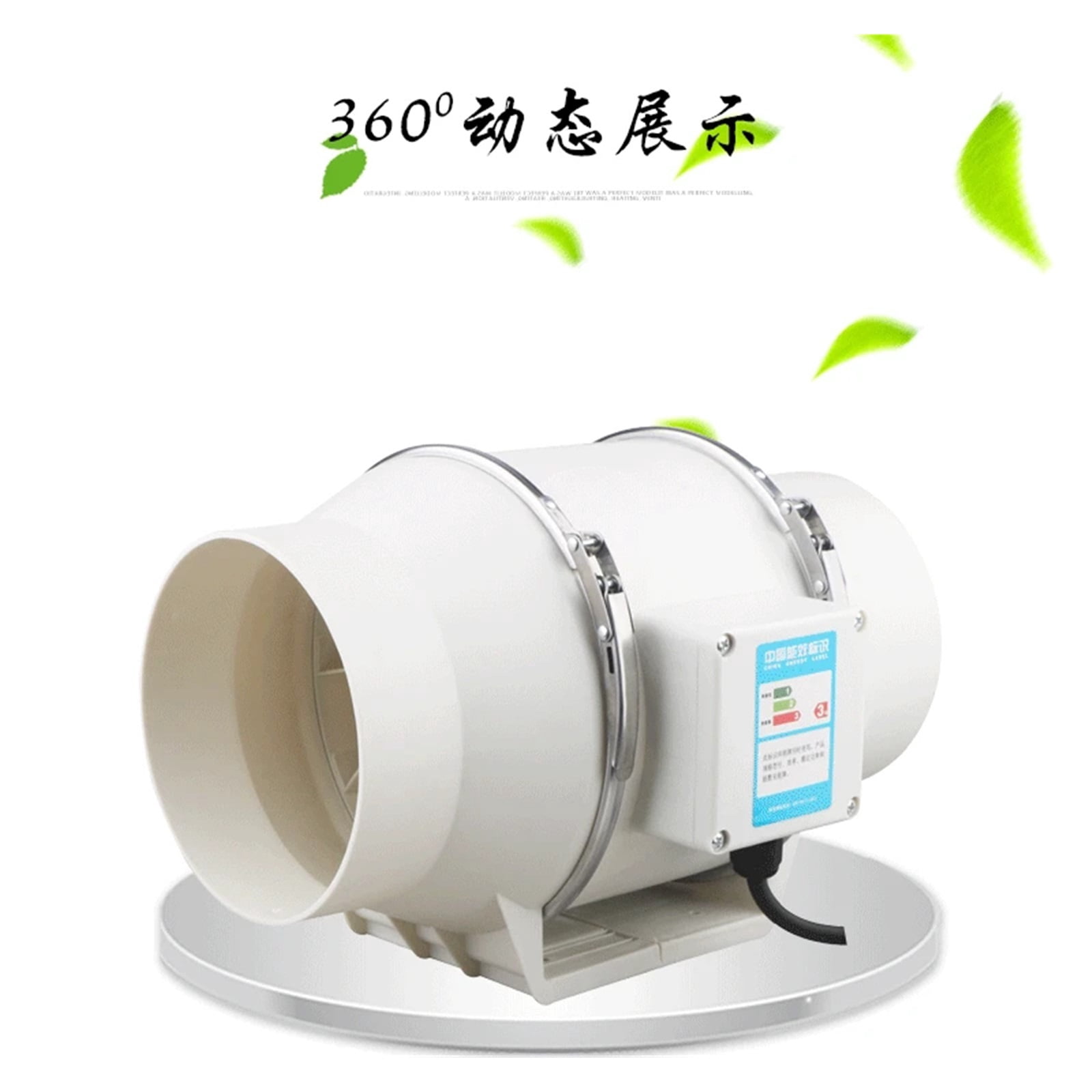 4/5/6 Inch Exhaust Fan Home Silent Inline Pipe Duct Fan Bathroom Extractor Ventilation Kitchen Toilet Wall Air Cleaning ,Energy-Efficient