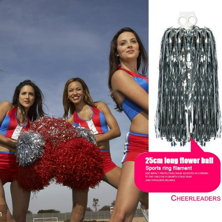Colexy Pom Poms Cheerleading, 4 Pièces Pompons de Pom-Pom Girl de