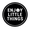 Black, variant on Circle Enjoy Little Things Sign (Red) - Large