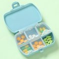 thumbnail image 4 of Dengjunhu Pill Organizer, Portable Pill Dispenser, Moisture-Proof Travel Pill Case for Vitamin, Medicine, Fish Oil/Supplements Extra Large 6 compartments, 4 of 7