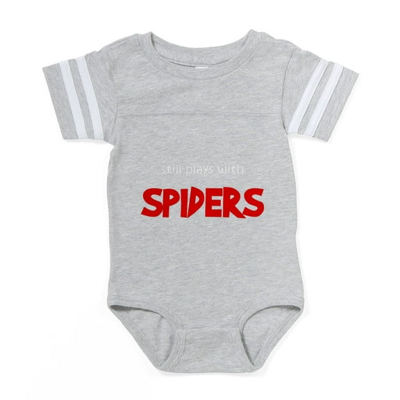 CafePress - FIN Still Plays Spiders - Cute Infant Baby Football Bodysuit