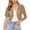 A01 Khaki, variant on Cropped Cardigan for Women Shrug Chiffon Open Front Ruffle Sleeve Cropped Bolero for Evening Dressy Elegant Blouse Tops Open Front Cardigan