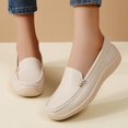 thumbnail image 4 of Willtoo Womens Loafers Casual Platform Slip-On Flats Comfortable Wide Toe Non Slip Walking Shoes for Daily Commute, 4 of 6