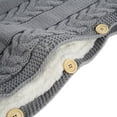 thumbnail image 2 of EIGTHTAIL Born Unisex Cotton Knit Wrap Swaddle Baby Sleepsacks  Gray, 2 of 5