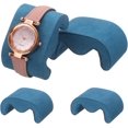thumbnail image 1 of 4pcs Watch Case Pillows, M Shaped Display Pillow Velvet Cushion Replacement for Bracelet Storage Blue, 1 of 5