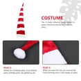 thumbnail image 4 of EeaseMX 1 UNID decorativo santa sombrero creativo sombrero adorno navidad brusnsh hat 1.3m, 4 of 7