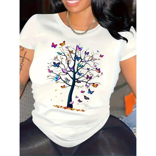 Camiseta de manga corta para mujer, camiseta deportiva de ocio