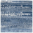 thumbnail image 2 of SAFAVIEH Brentwood Rubye Distressed Area Rug, Blue/Ivory, 6'7" x 6'7" Square, 2 of 11