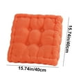thumbnail image 3 of Clearance Outdoor Seat Cushions, Porch Furniture Cushions, Kitchen Table Seat Cushions, Patio Chair Seat Cushions, 16x16 in(Orange), 3 of 6