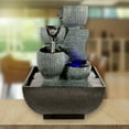thumbnail image 4 of Tabletop Water Fountain Meditation With Lights Office Living, 4 of 7