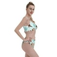 thumbnail image 4 of Daiia Cute Pug Dogs printed 2 piece Swimsuit Bikinis for Women High Waisted Racerback Bathing Suits Summer Tummy Control Scoop Neck Swimwear-X-Large, 4 of 8