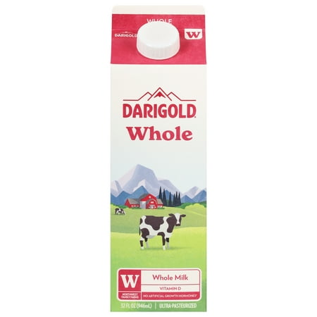 Darigold Whole Milk, 1 Quart, 32 fl oz Carton